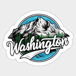 Washington Mountain  Outdoors Sticker